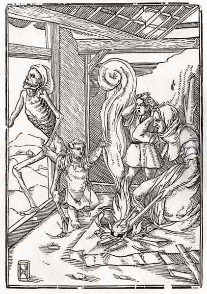 Death comes for the Child Oil Painting by Hans Holbein the Younger