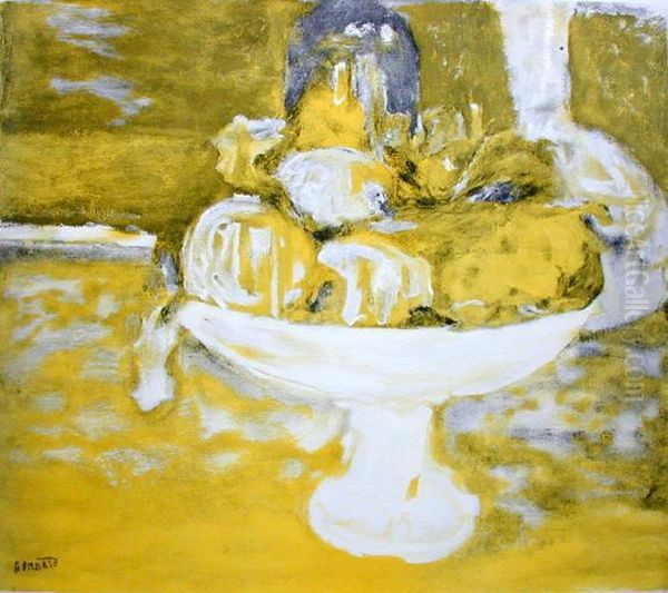 Obstschale Oil Painting by Pierre Bonnard