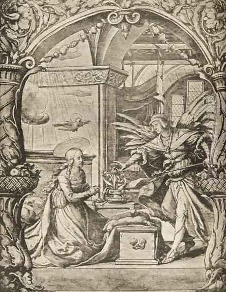 The Annunciation Oil Painting by Hans Holbein the Younger