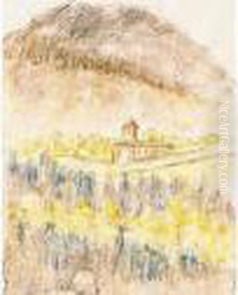 Paysage A La Chapelle Oil Painting by Pierre Bonnard