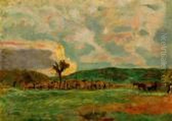 Campagne, Le Labour Oil Painting by Pierre Bonnard