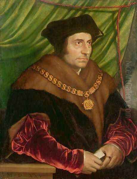 Portrait of Sir Thomas More 1478-1535 2 Oil Painting by Hans Holbein the Younger