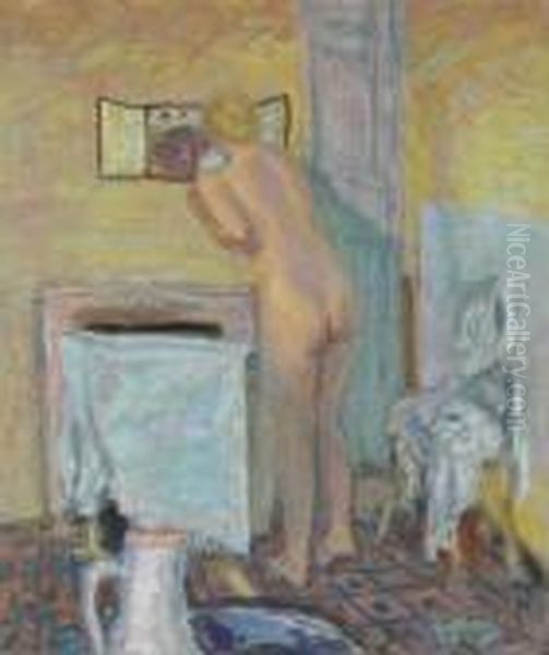 Nu Devant La Glace Ou Baigneuse Oil Painting by Pierre Bonnard