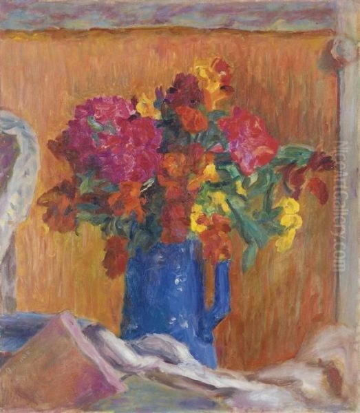 Pot Bleu Oil Painting by Pierre Bonnard