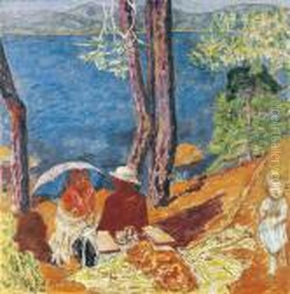 Bord De Mer, Sous Les Pins Oil Painting by Pierre Bonnard