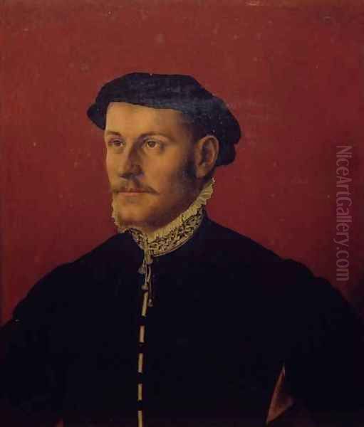 Portrait of a Man traditionally identified as Sir Thomas More 1478-1535 Oil Painting by Hans Holbein the Younger