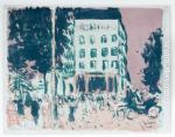 Les Boulevards (b.72) Oil Painting by Pierre Bonnard