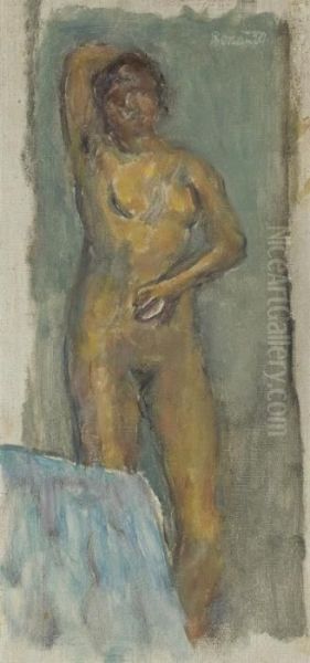 Nu Debout Oil Painting by Pierre Bonnard