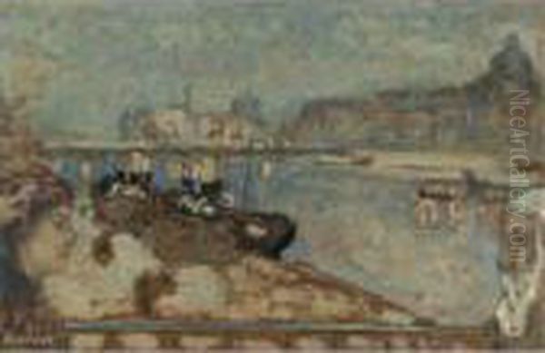 Les Quais De Paris Oil Painting by Pierre Bonnard