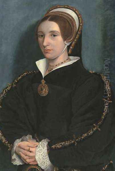 Portrait of a Lady thought to be Catherine Howard Oil Painting by Hans Holbein the Younger