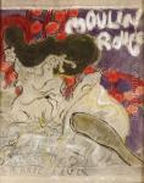 Moulin Rouge Oil Painting by Pierre Bonnard