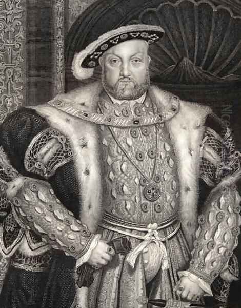 Portrait of King Henry VIII 1491-1547 2 Oil Painting by Hans Holbein the Younger