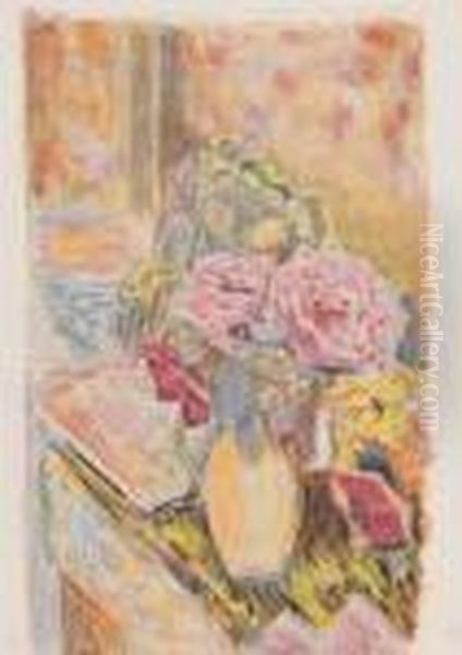 Les Fleurs Oil Painting by Pierre Bonnard