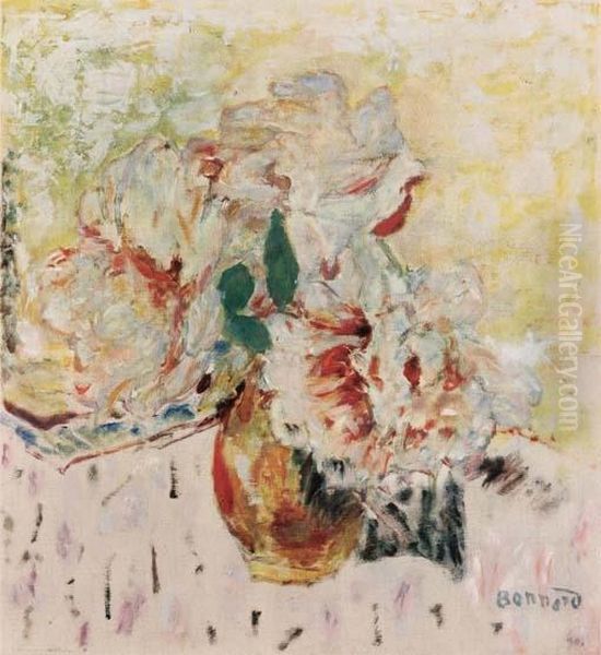 Le Peonie - (1945) Oil Painting by Pierre Bonnard