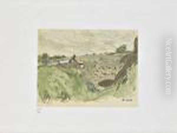 Paysage Provencal Oil Painting by Pierre Bonnard