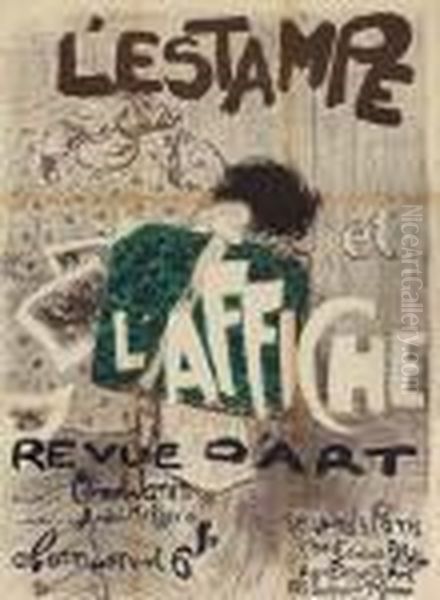 L'estampe Et L'affiche. Affiche. 1897. Oil Painting by Pierre Bonnard