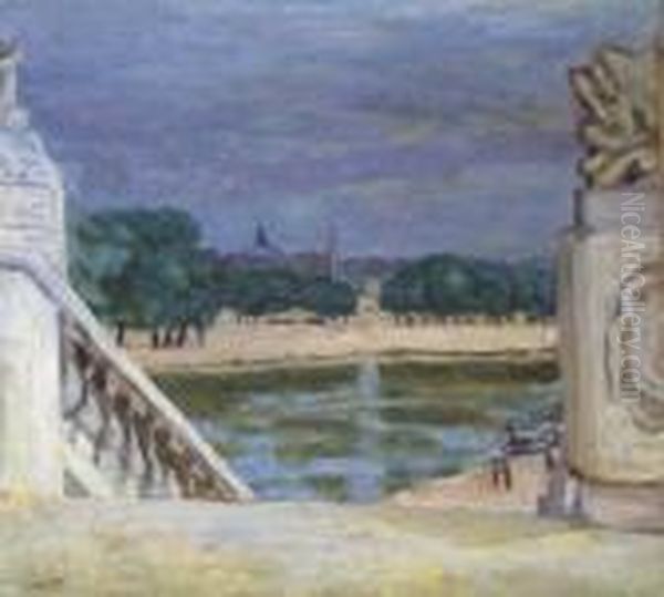 Paris, Vue De La Seine Au Pont Alexandre Iii Oil Painting by Pierre Bonnard