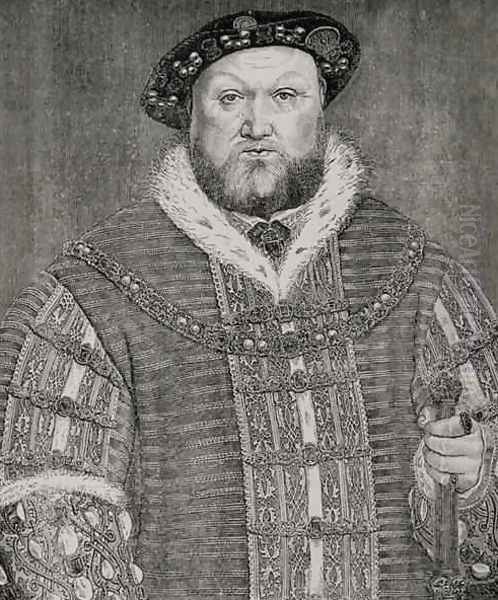 Henry VIII 1491-1547 Oil Painting by Hans Holbein the Younger