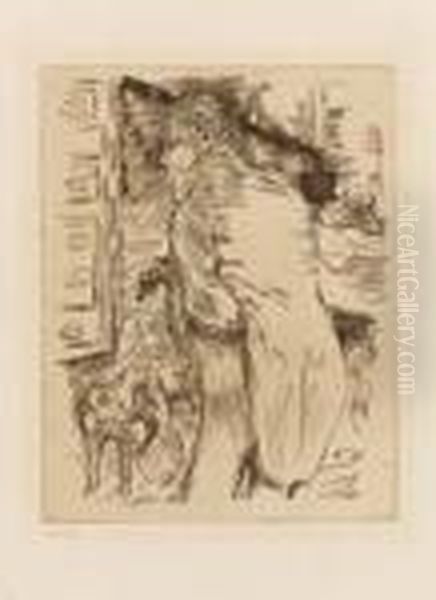 Uomo Con Cane Oil Painting by Pierre Bonnard