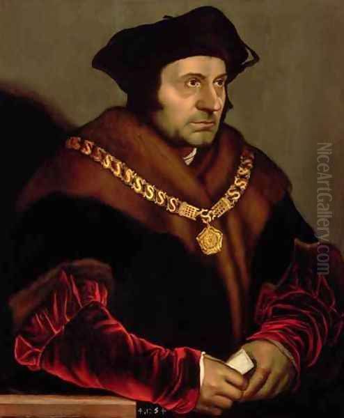 Portrait of Sir Thomas More 1478-1535 3 Oil Painting by Hans Holbein the Younger