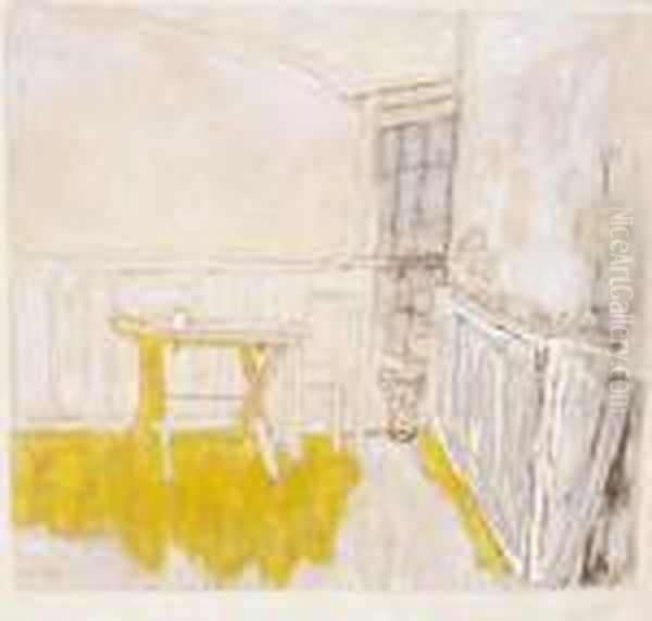 Interior Oil Painting by Pierre Bonnard