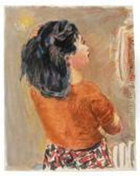 Jeune Fille Vue De Dos Oil Painting by Pierre Bonnard