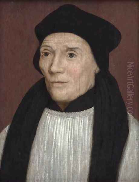 Portrait of John Fisher Bishop of Rochester Oil Painting by Hans Holbein the Younger