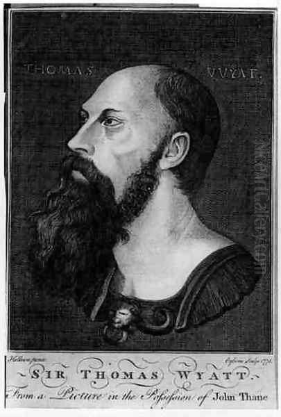 Portrait of Sir Thomas Wyatt the Younger Oil Painting by Hans Holbein the Younger