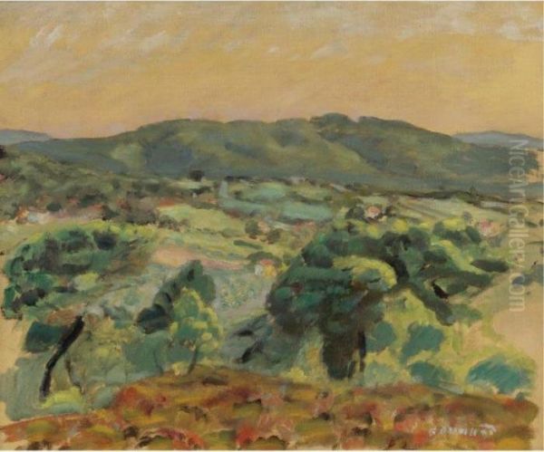 Paysage Du Soir Oil Painting by Pierre Bonnard