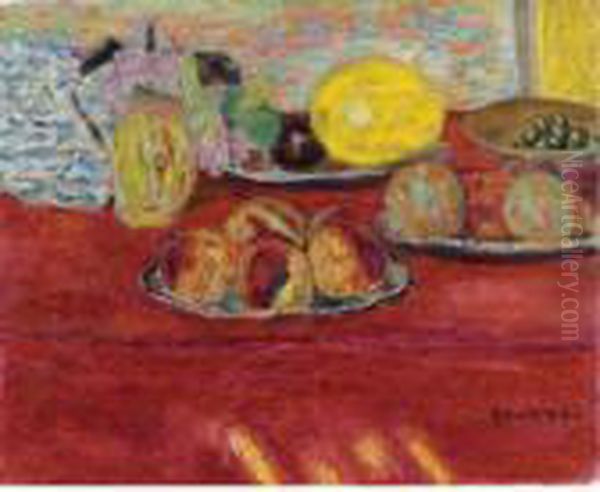 Nature Morte Au Melon Oil Painting by Pierre Bonnard