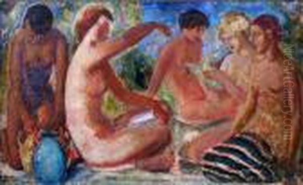 Div
E
I Akty P
Oi Pikniku V Poirodi Oil Painting by Pierre Bonnard