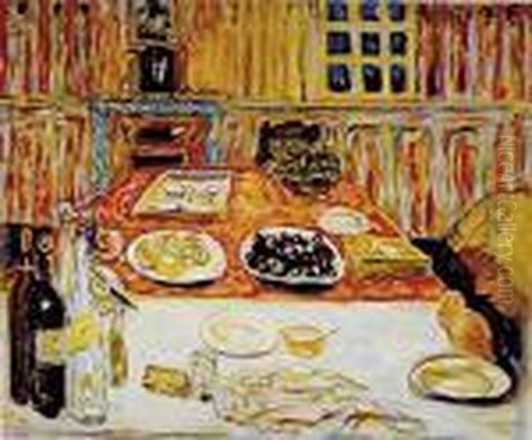 Au Pont Des Arts Oil Painting by Pierre Bonnard