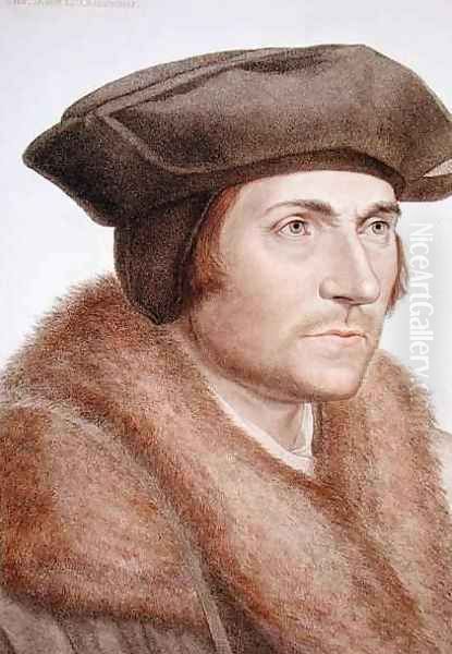 Thomas More Lord Chancellor 1478-1535 Oil Painting by Hans Holbein the Younger