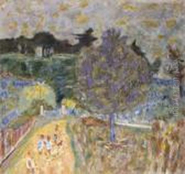 Le Chemin Jaune Aux Enfants Oil Painting by Pierre Bonnard