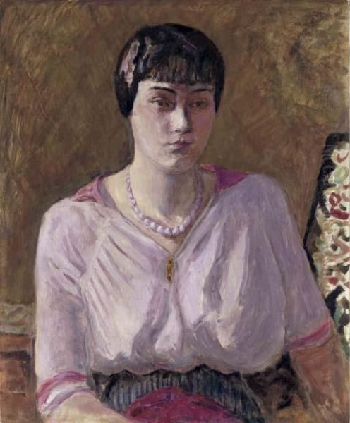 Portrait De Jeune Fille Oil Painting by Pierre Bonnard