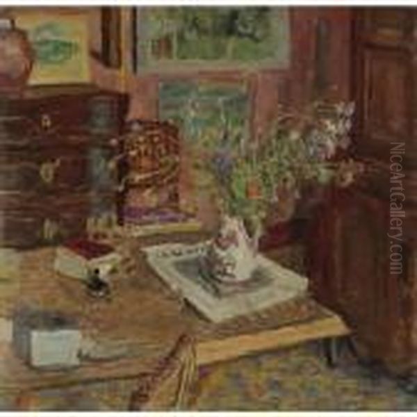 FaiÂence Normande (le Pot De Rouen) Oil Painting by Pierre Bonnard