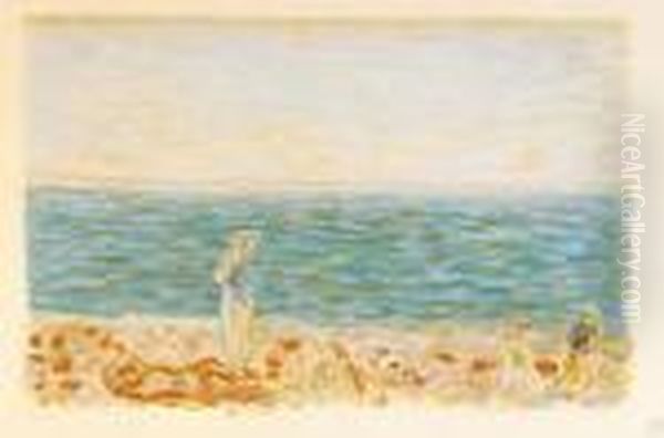 Sur La Plage Oil Painting by Pierre Bonnard