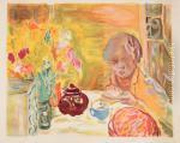 Petit Dejeuner Oil Painting by Pierre Bonnard