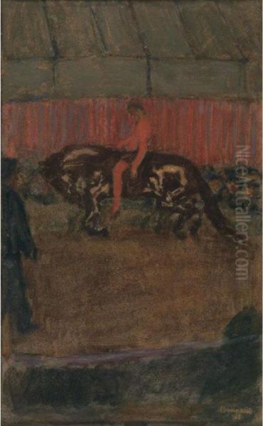 Sur La Piste Oil Painting by Pierre Bonnard