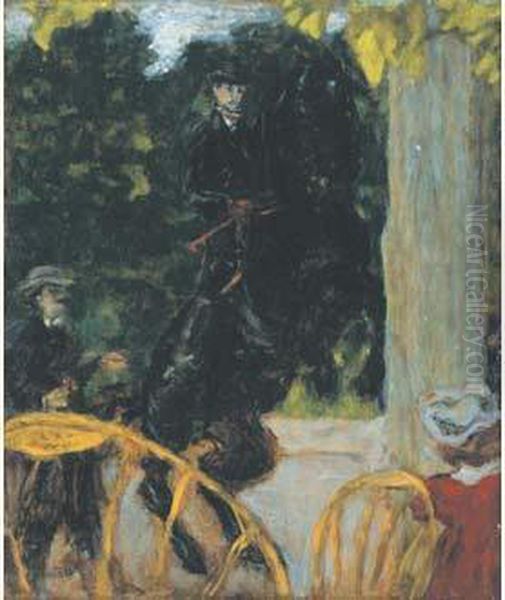 Le Cavalier Cabre, Circa 1894 Oil Painting by Pierre Bonnard