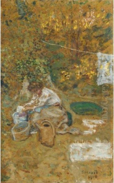 Le Linge Oil Painting by Pierre Bonnard