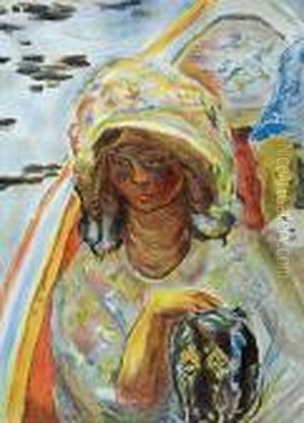 Mloda Dziewczyna W Lodzi (jeune Fille Dans Une Barque) Oil Painting by Pierre Bonnard