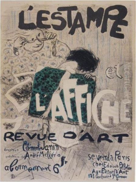 L'estampe Et L'affiche (b. 44) Oil Painting by Pierre Bonnard