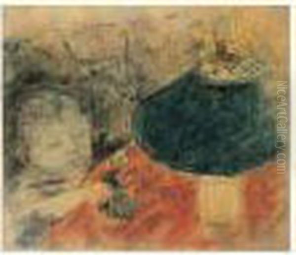 Enfant Jouant Aupres De La Lampe Oil Painting by Pierre Bonnard