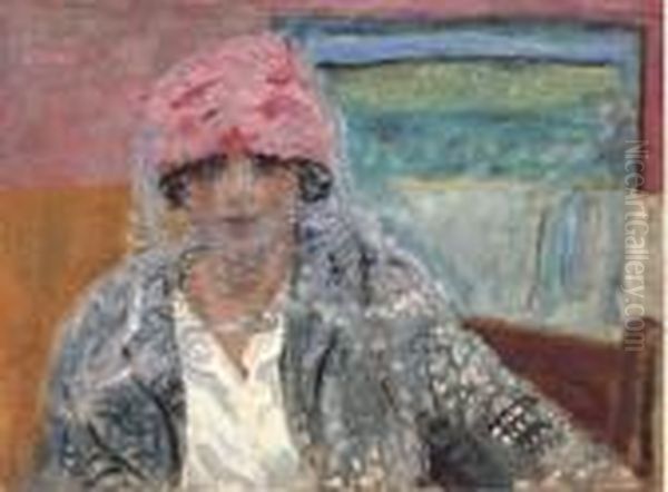 Femme A La Voilette (mme Lucienne Dupuy De Frenelle) Oil Painting by Pierre Bonnard