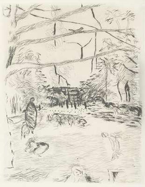 Le Parc Monceau by Pierre Bonnard