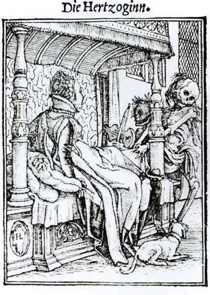 Death and the Lady Oil Painting by Hans Holbein the Younger