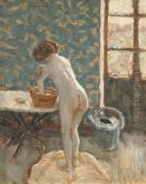 Nu A L'arrosoir Or Toilette A La Campagne Oil Painting by Pierre Bonnard