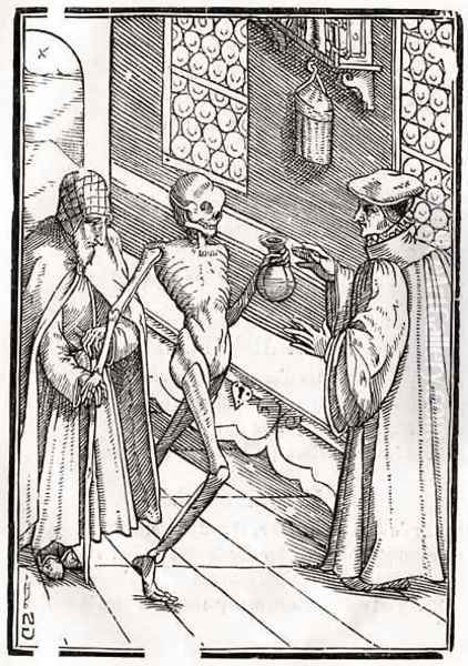 Death comes to the Doctor Oil Painting by Hans Holbein the Younger