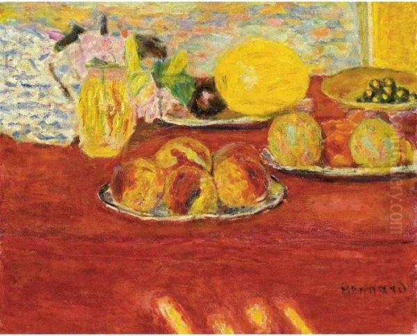 Nature Morte Au Melon Oil Painting by Pierre Bonnard